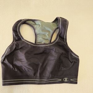 Champion Reversable Women's Black and Gray Sports Bra *no Size Tag Fits A‎ Small